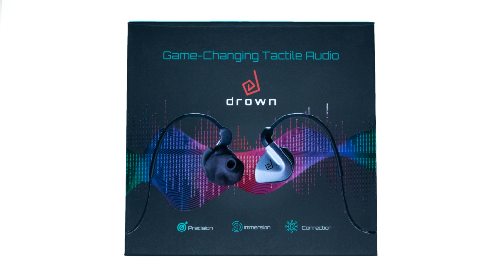 Drown Tactile Earphones packaging.