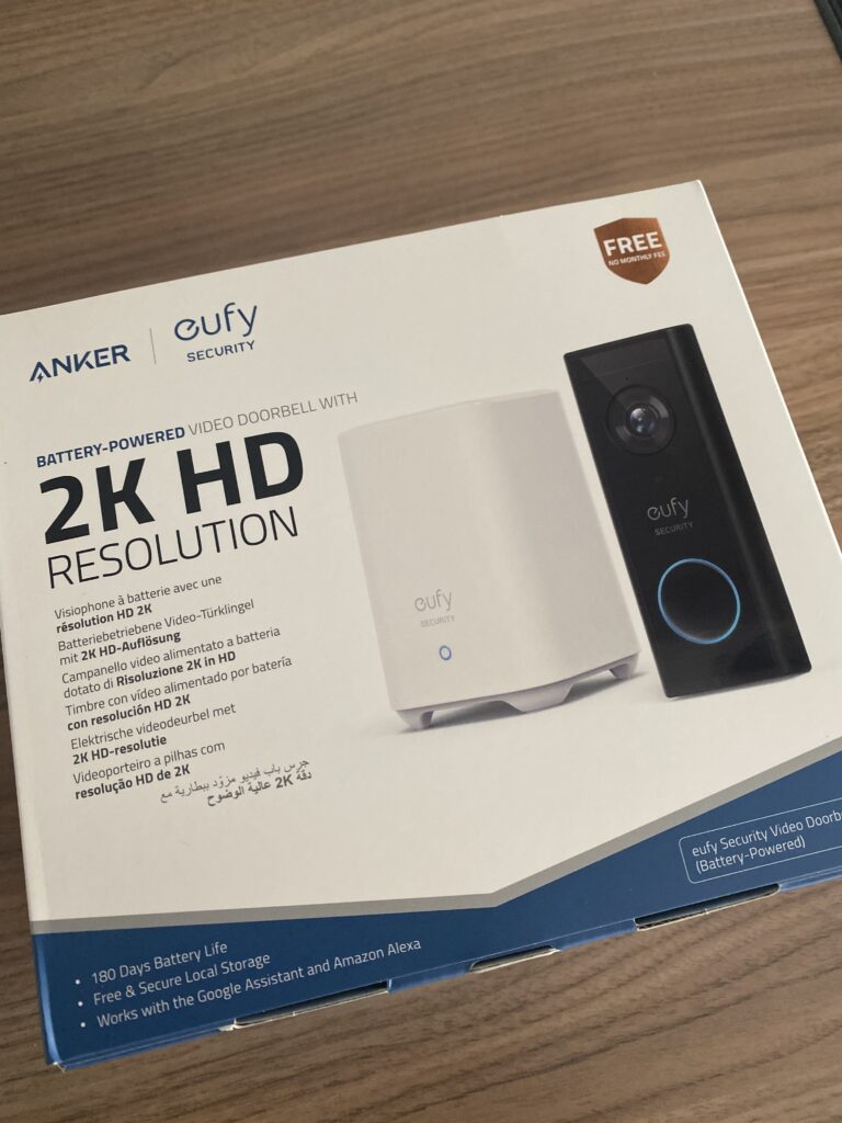 eufy Security Wireless Video Doorbell (Battery-Powered) with 2K HD