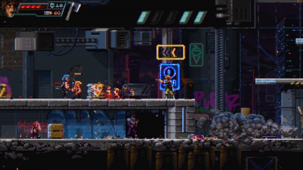 Huntdown gameplay