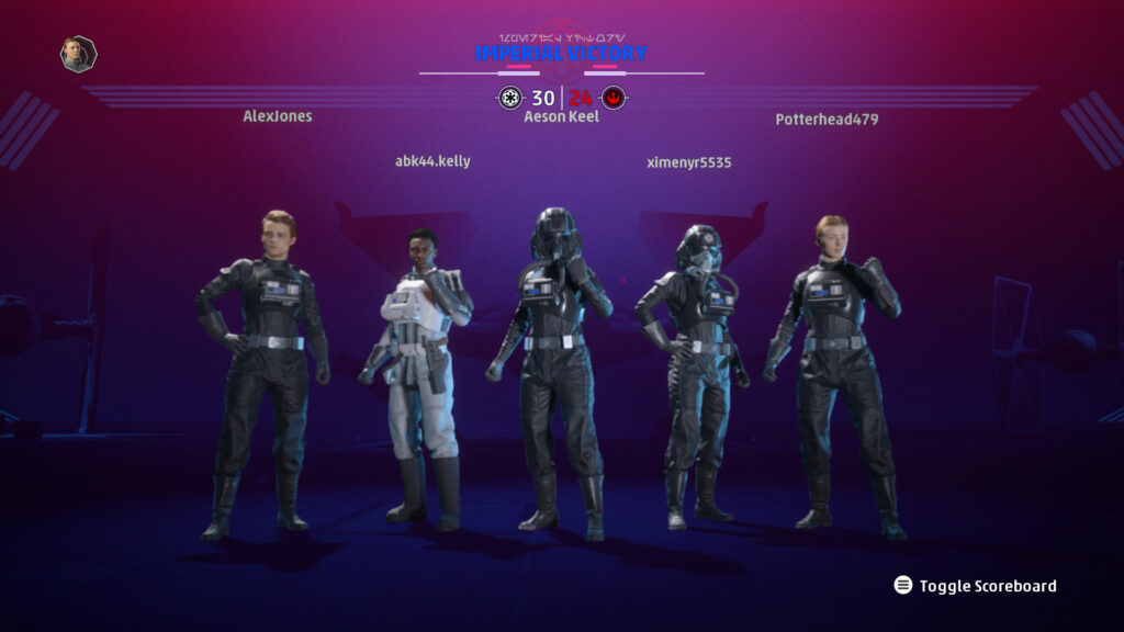 Squadrons Victory Screen