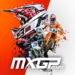 the logo of mxgp 2020 showing a motorcycle helmet