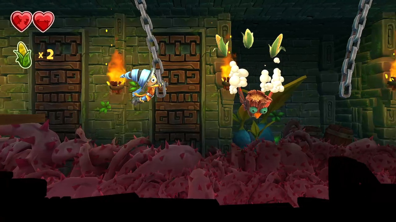 Swinging on chains in Stitchy in Tooki Trouble