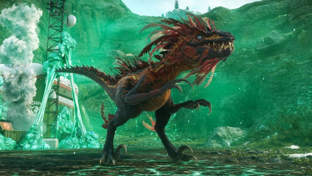 Mutated dinosaur from Second Extinction