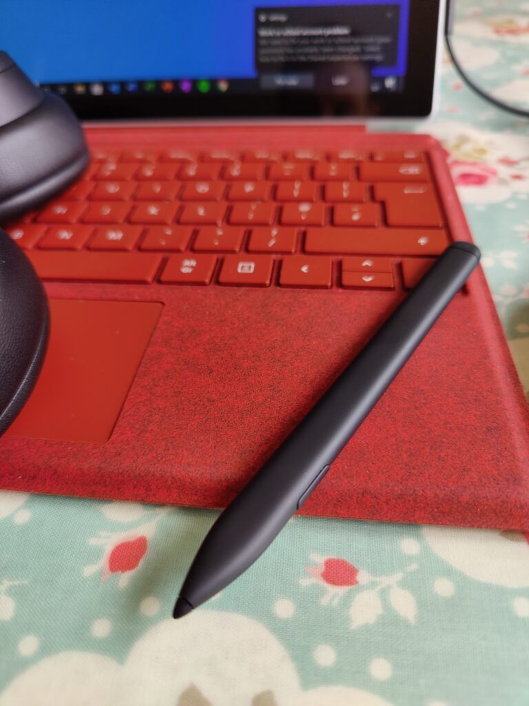 Surface Pro Type Cover in Alcantara Red