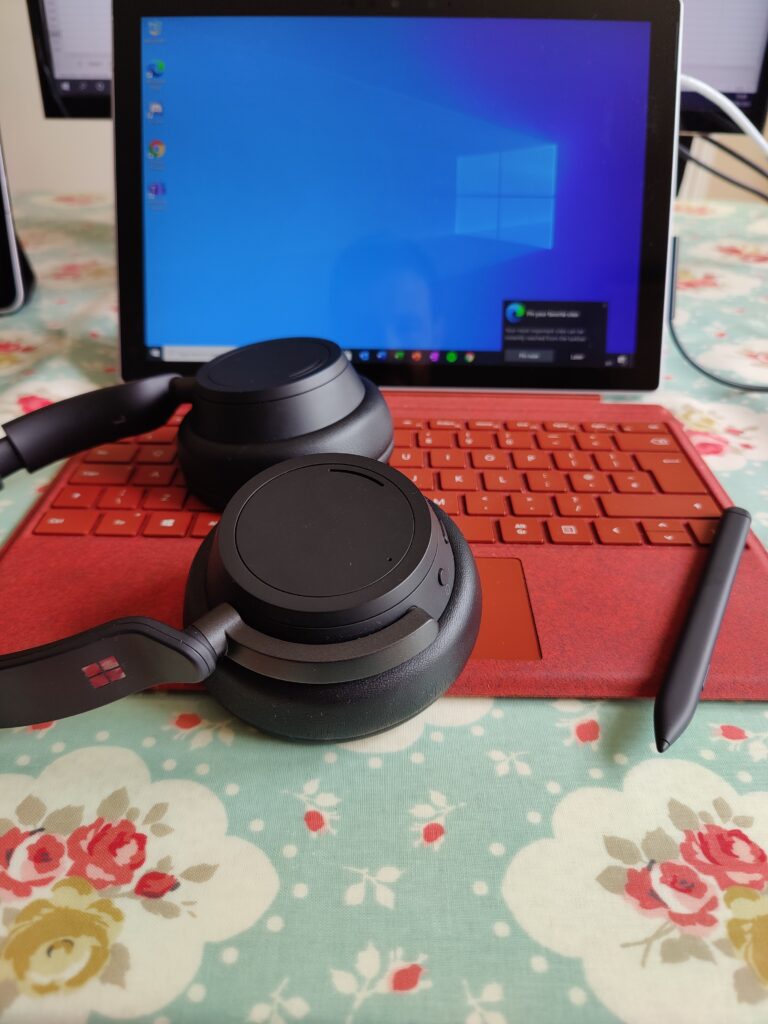 Surface Pro 7+ with accessories