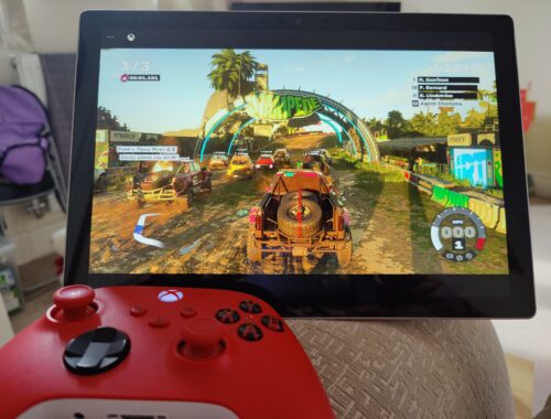 Gaming on the go with the Surface Pro 7+
