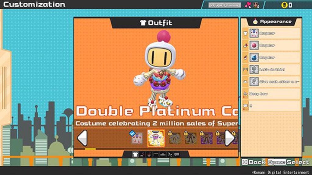 Showing Super Bomberman R Online Customisation