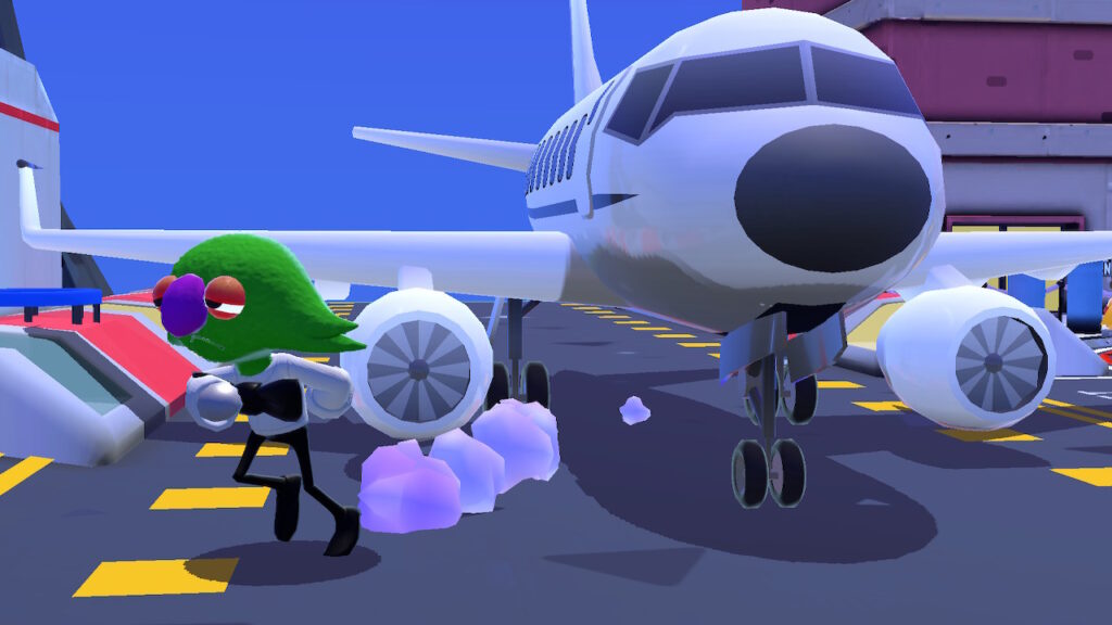 A plane and a valet in Very Very Valet