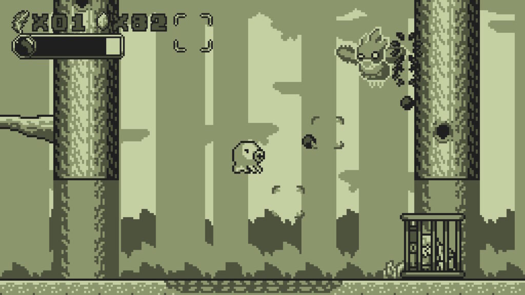 An octopus firing ink in Save me Mr Tako