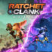 Key art from the game showing Ratchet and Rivet in different dimensions.