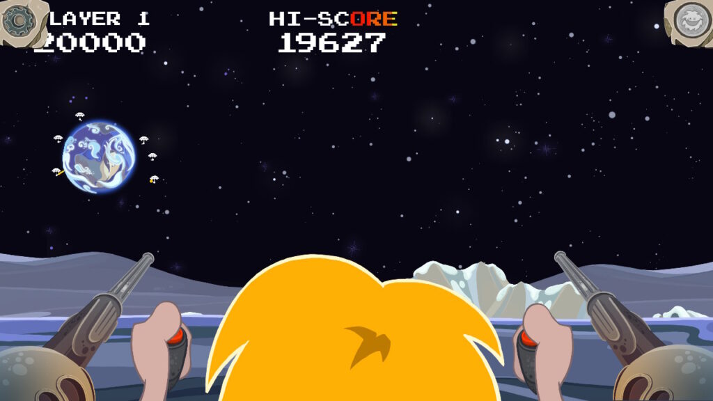 Ungh piloting a gunship achieving a high score