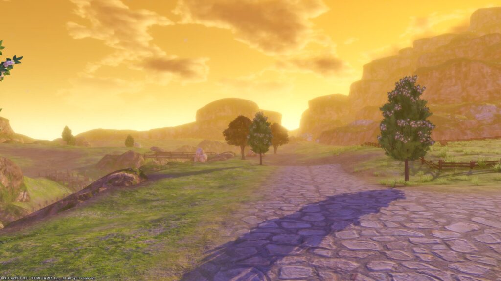 Sunset vistas in Atelier Mysterious Trilogy Deluxe Pack