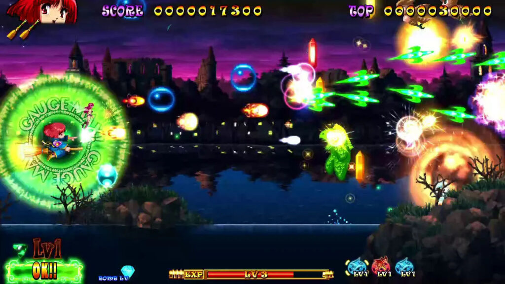 Nata de Cotton blasting enemies