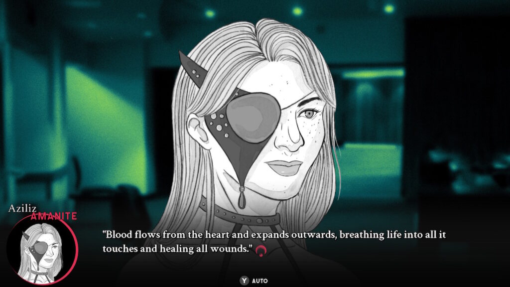 Cross the moon character with an eyepatch