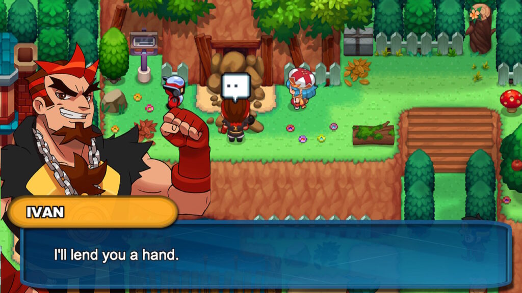 Ivan says "I'll lend a hand". The characters are facing a cavern filled with stones.