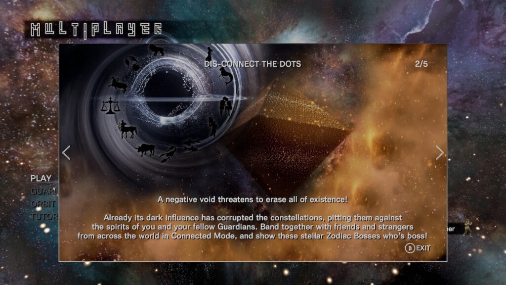 Enter Connected mode multiplayer in Tetris Effect: Connected.