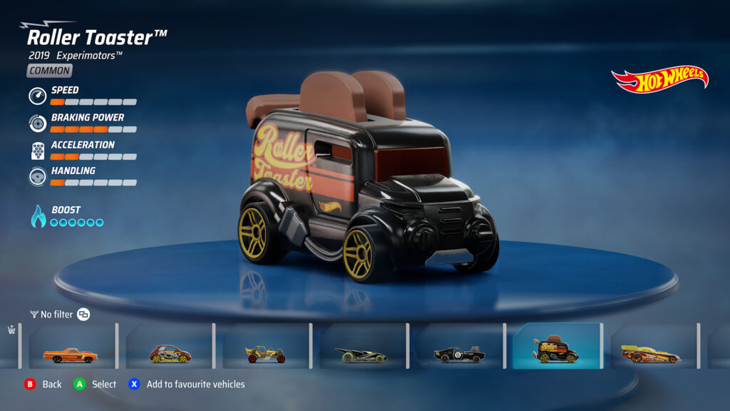 A vehicle titled Roller-Toaster : A jeep type vehicle with slices of bread inside.