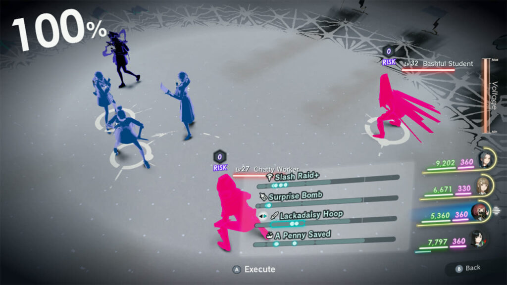 Get a preview of what's come during battle before confirming your choice of action