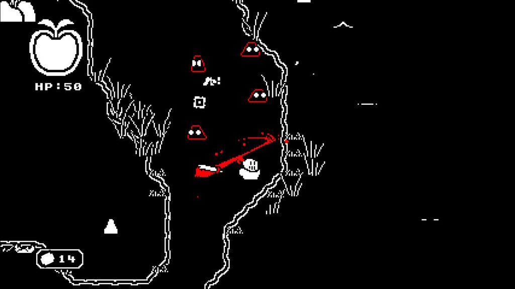 Knight slashing at enemies in Apple Slash