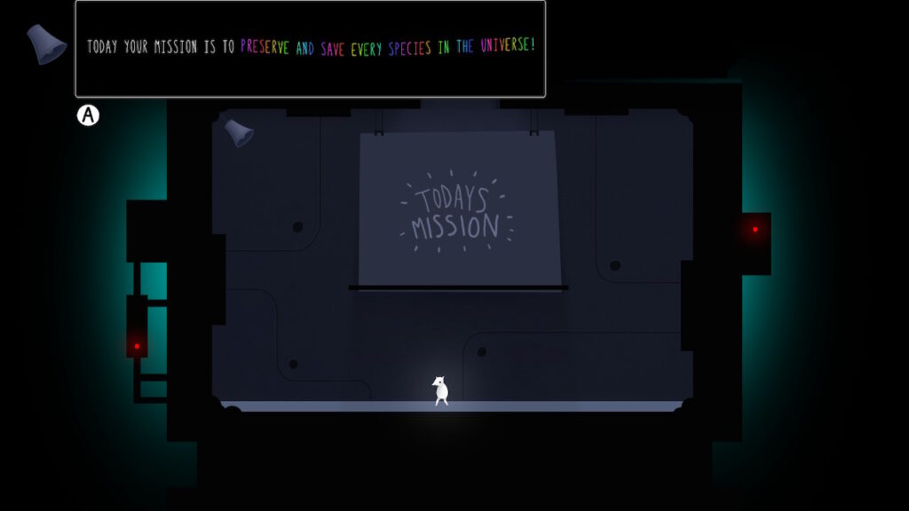 Sheepo is learning his quest: to save every species in the universe