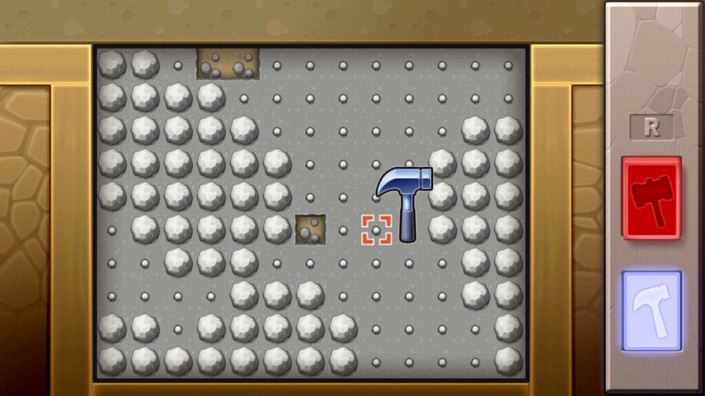 The mining mini game in the Grand Underground.