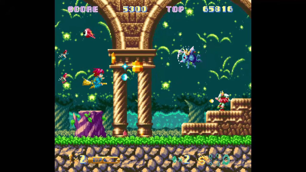 Cotton flying around avoiding enemies and their projectiles