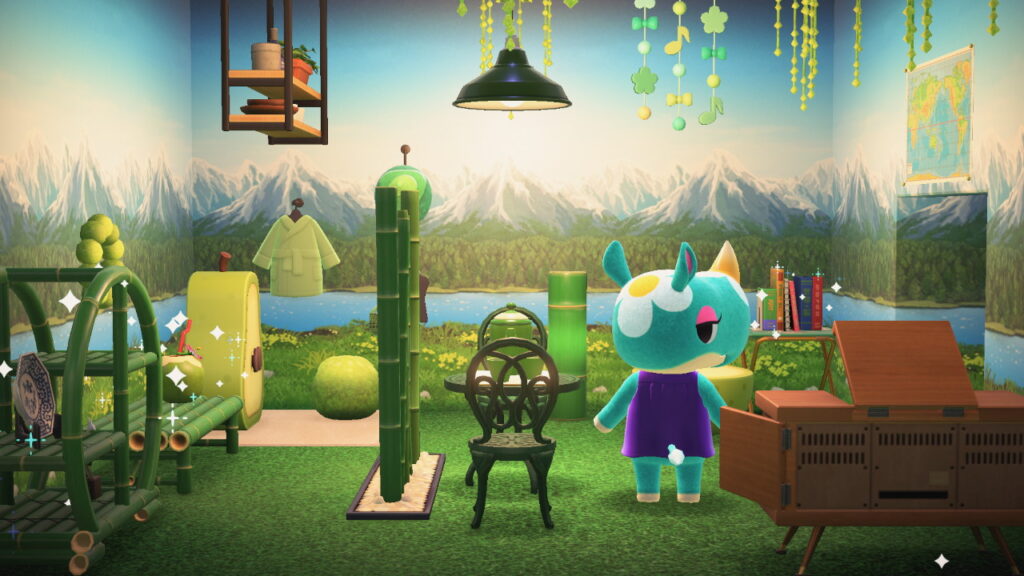 One of the rooms I designed. this theme was "green dream" so I filled it with a lot of green items.