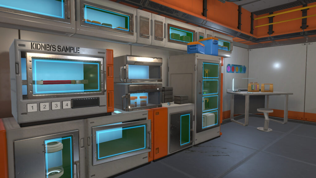 A view of the lab, one of the rooms found in the escape room.