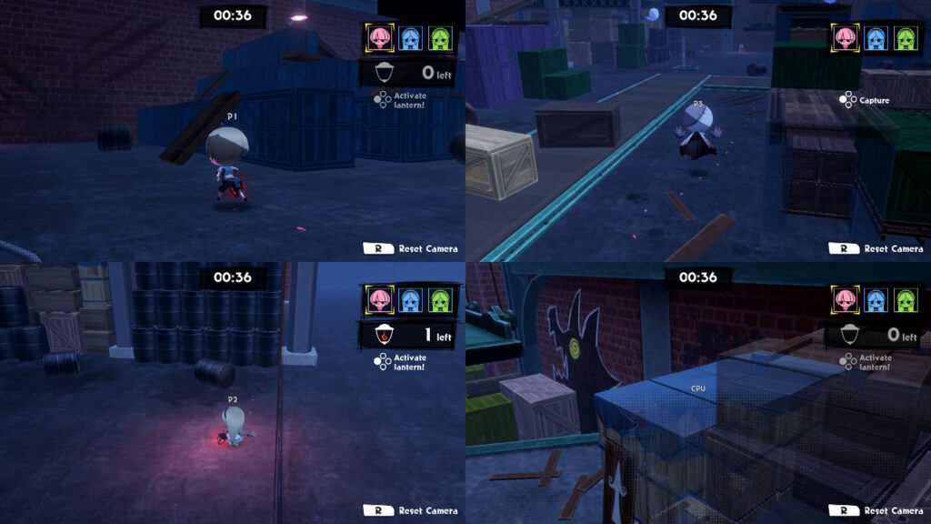 Player two is the monster while the other players are humans