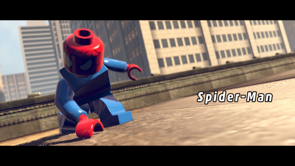 spider man landing on a roof