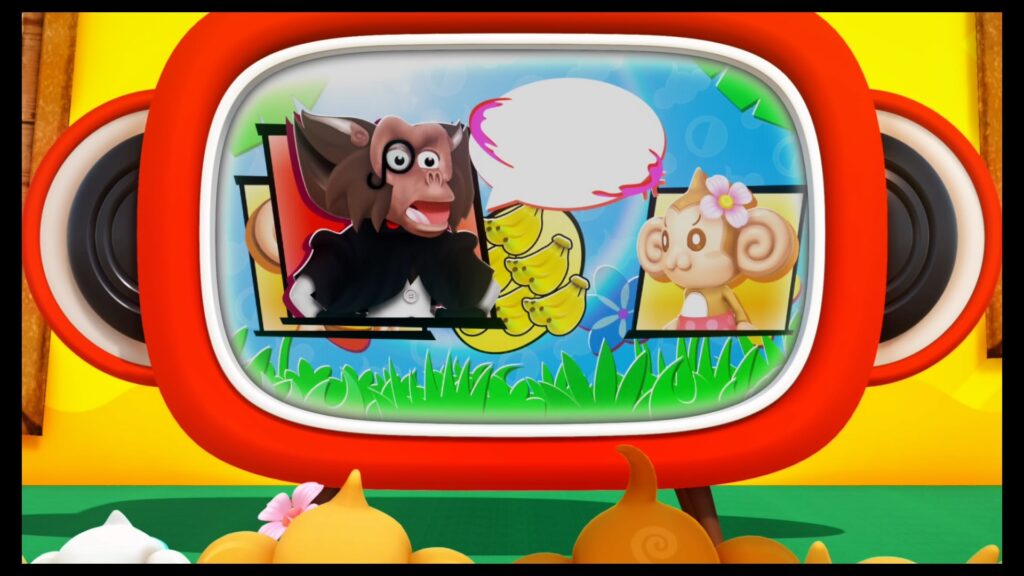 Dr. Bad-boon is stealing bananas and the monkeys have had enough