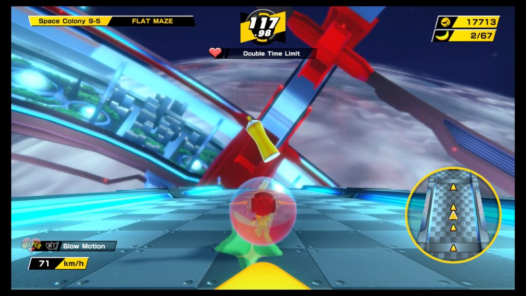 Jet following a path set by the developers.