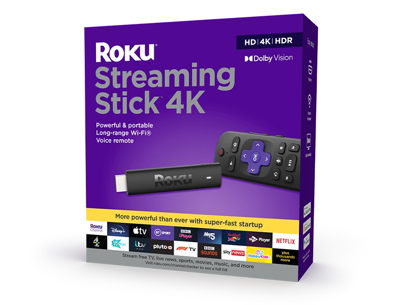 Text : Roku Streaming Stick 4K