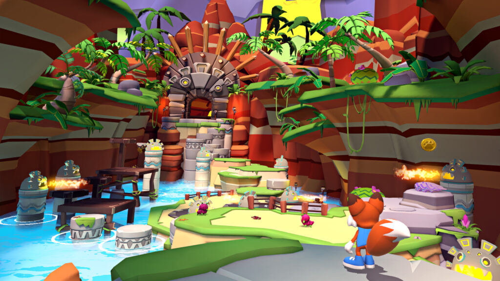 A colourful, tropical world