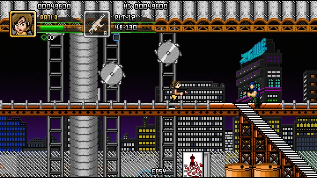 Navigating one of the game's 6 levels