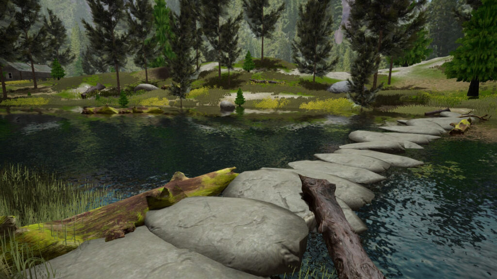 Enjoy the realistic soothing sound of nature in Fishing Adventure 