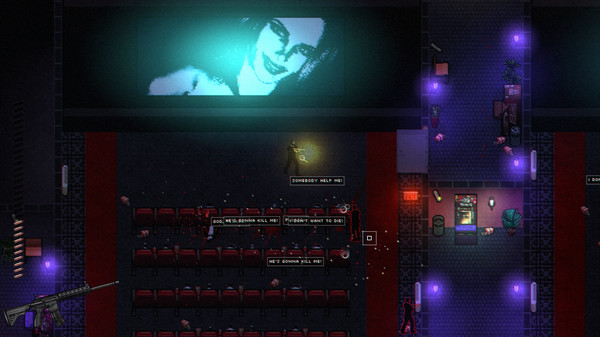 One of the crime scenes, a cinema.