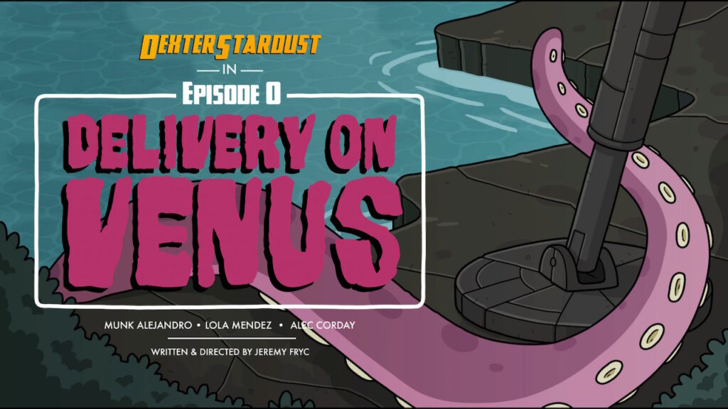 "episode 0: delivery on venus" is displayed over a squid arm
