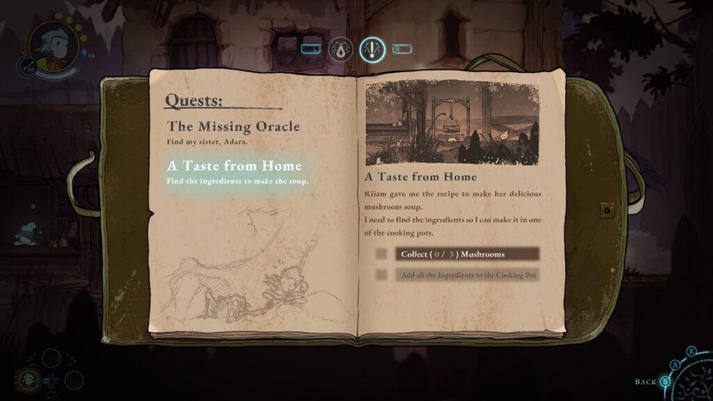Quest book for Greak Memories of Azur