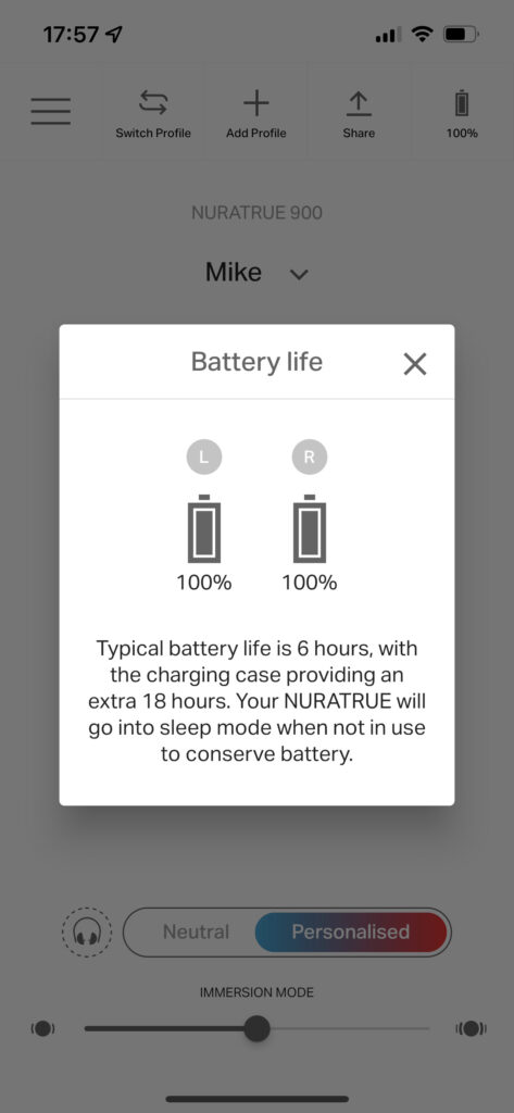 Detailed battery information