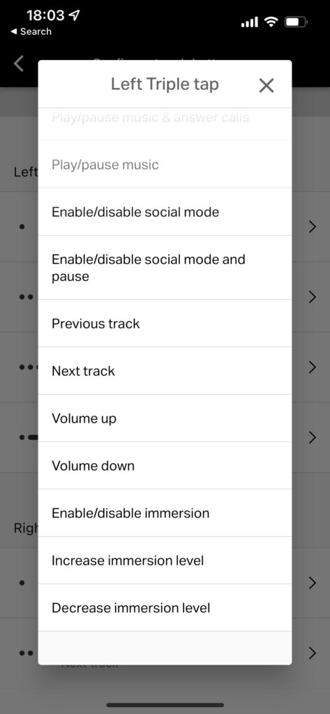 NuraTrue custom controls