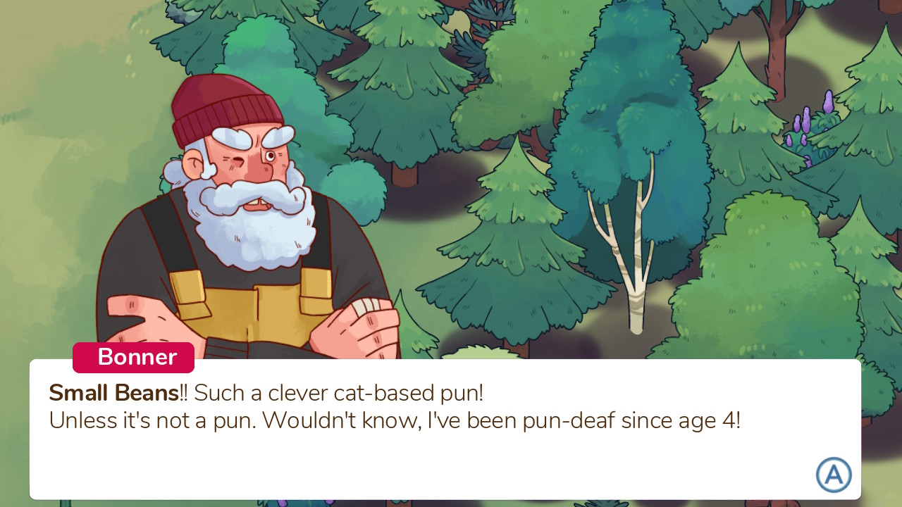 Bonner, a bearded fisherman, compliments my punny cafe name.