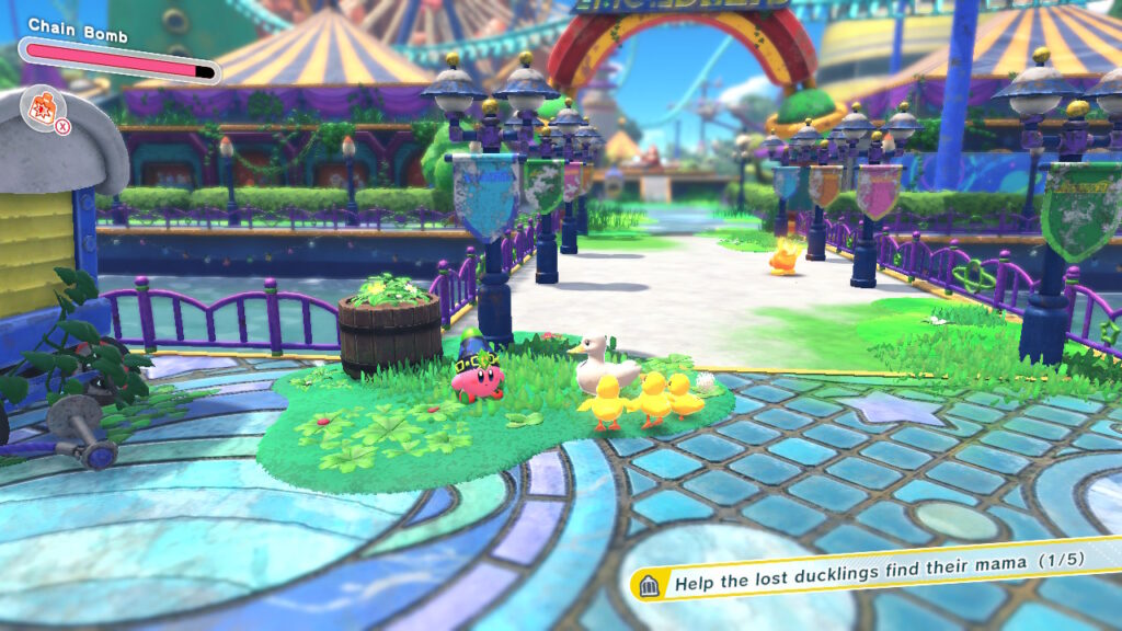 Kirby reunites ducklings with their mama.