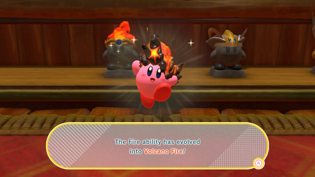Upgrading the Fire Copy Ability into a Volcano one.