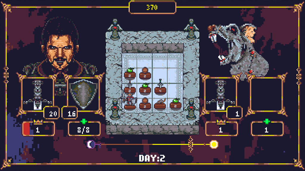 The character's first enemy of the day is an evil rat.