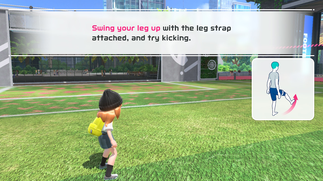 Instructions on how to use the Joy-Con leg strap