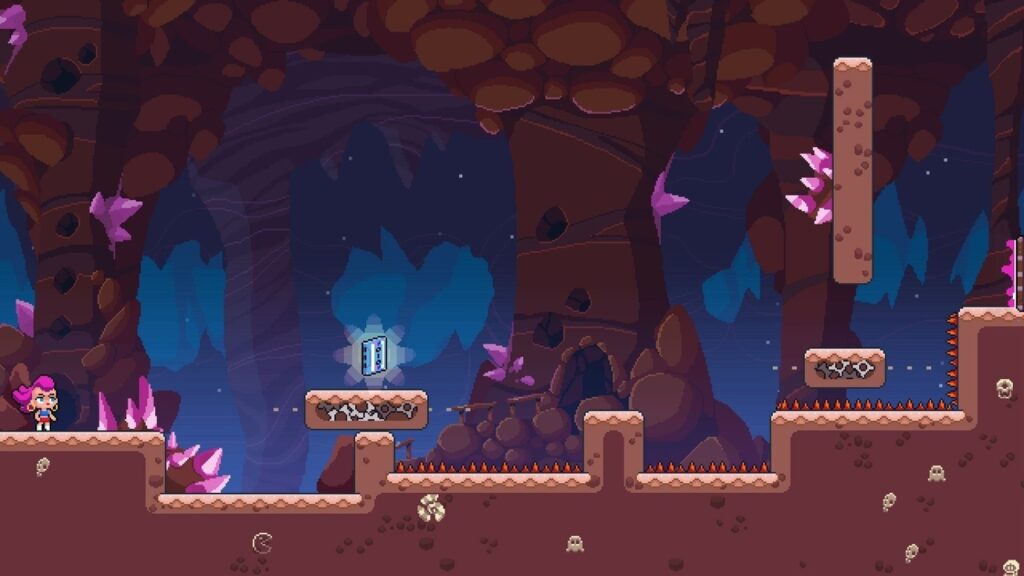 An underground platforming section