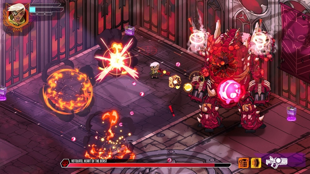 A boss battle