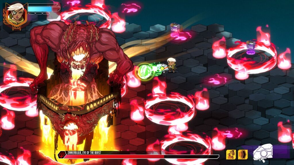A boss battle