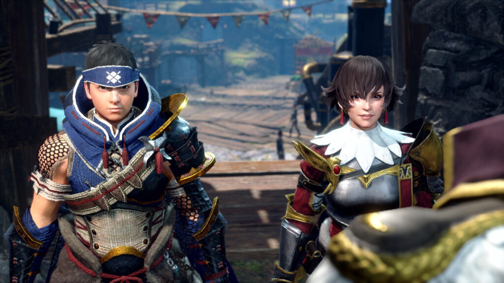 Two hunters standing next to each other facing the camera.